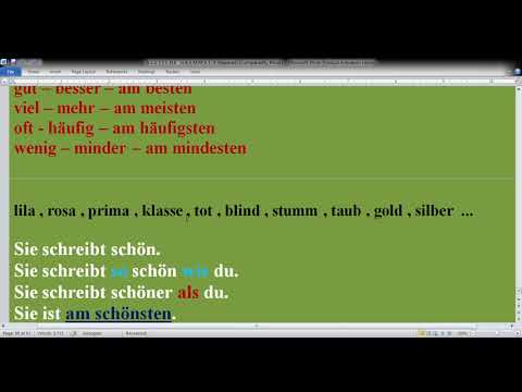 გრამატიკა. გაკვეთილი 18. ზედსართავი სახელის  შედარების ხარისხები.