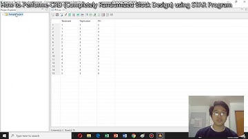 How to do CRD (Completely Randomized Block Design) Using STAR Program