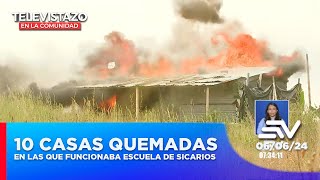 Destruyen 10 casas en las que funcionaba escuela de sicarios | Televistazo en la Comunidad