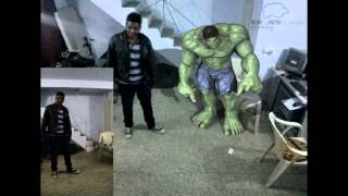 Augmented reality (Hulk)