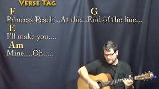 Peaches (Jack Black) Guitar Lesson Chord Chart with Chords/Lyrics - Capo 1st Fret