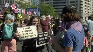 LIVE: Protesters march to defend abortion rights in U.S.