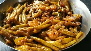 How to Cook Kochur Loti (Taro Stolon) for Better Taste | Best Kochur Loti Recipe | Shrimp with Ko...
