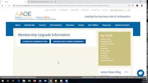 Registering for AAOE