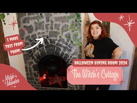 Decorating for Halloween 2024 Vlog | Making my Witch's Cottage Dining Room