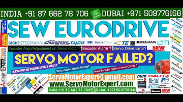 SEW Eurodrive test rotary encoder with multimeter, Servo motor Vibration, Bearing Replacement