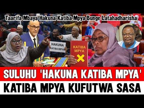 Suluhu Taarifa Mbaya Hakuna Katiba Mpya Tanzania Msukumano Bungeni Dodoma Kuhusu Katiba Kufeli 