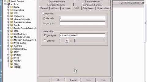 Specify Home Folder for users in Active Directory