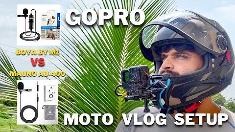 "Ultimate Motovlog Setup: GoPro + Boya BY-M1 vs. Maono AU-400 | Best Budget Lavalier Mic!"