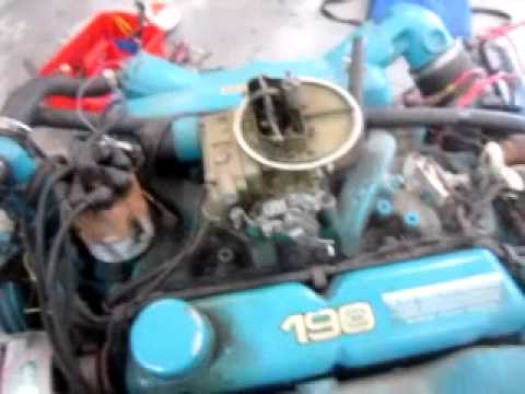 302 ford 190 hp OMC.MOV - YouTube 4 cyl engine diagram 