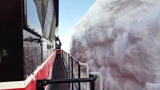 Deep Drifts Whitepass And Yukon Railway. Skagway Alaska. At The Top