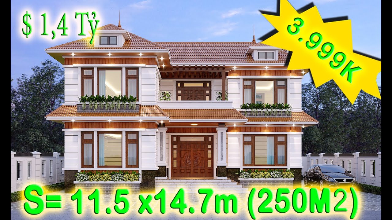 BT2-9223 BIỆT THỰ 2 TẦNG MÁI ĐỎ 3 PHÒNG NGỦ CỰC ĐẸP VÀ NỔI BẬT