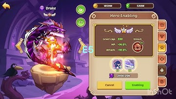 Making me drake e5 in idle heros!