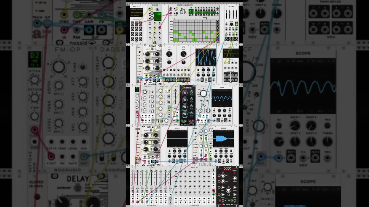 Glitch beats on vcv rack 2