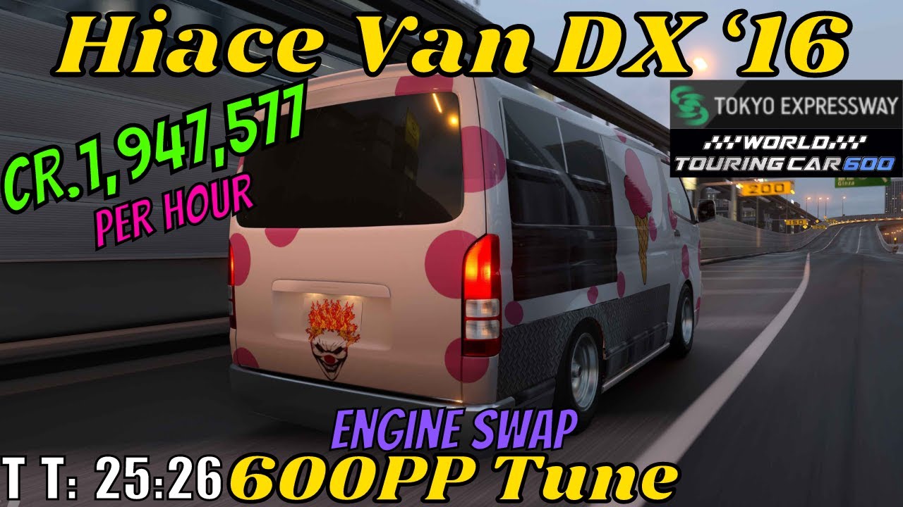 GT7|Fast Money Build!|Hiace Van DX ‘16|Engine Swap|Tokyo 600pp Build|1.52
