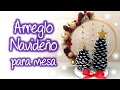 Arreglo navideño para mesa, Christmas table centerpiece