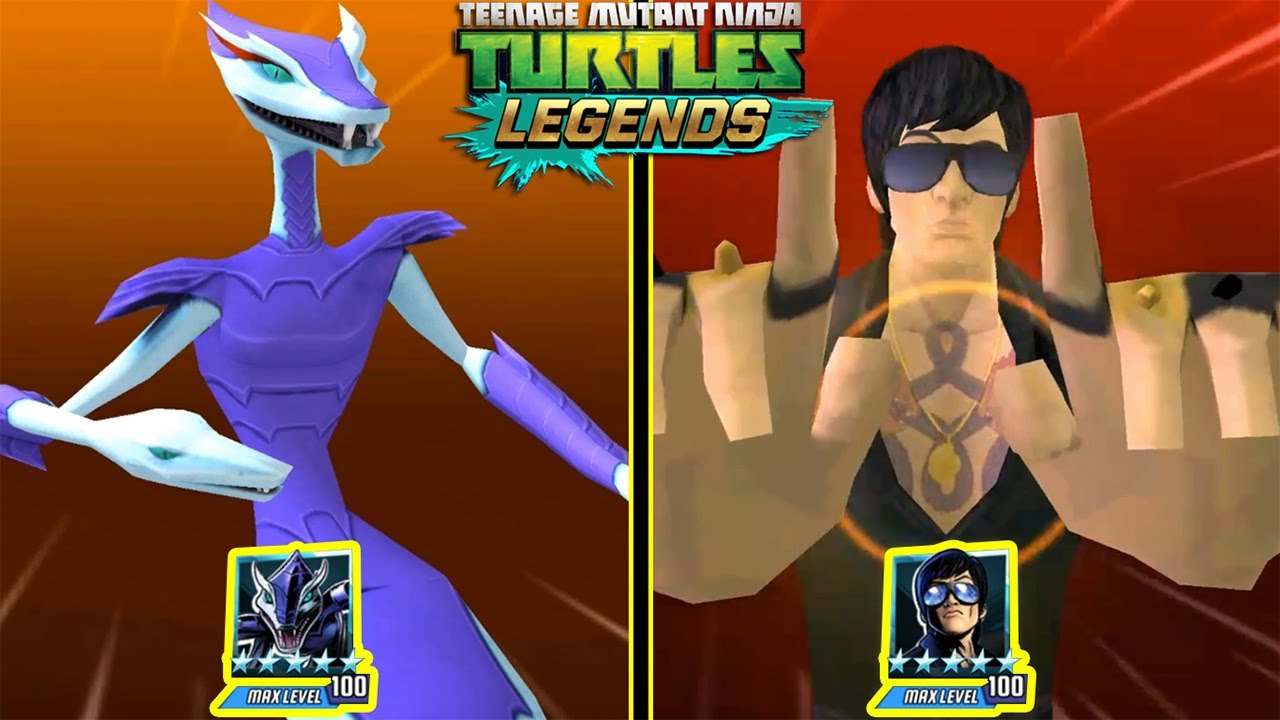 TMNT Legends Karai Serpent & Hun Platinum Level