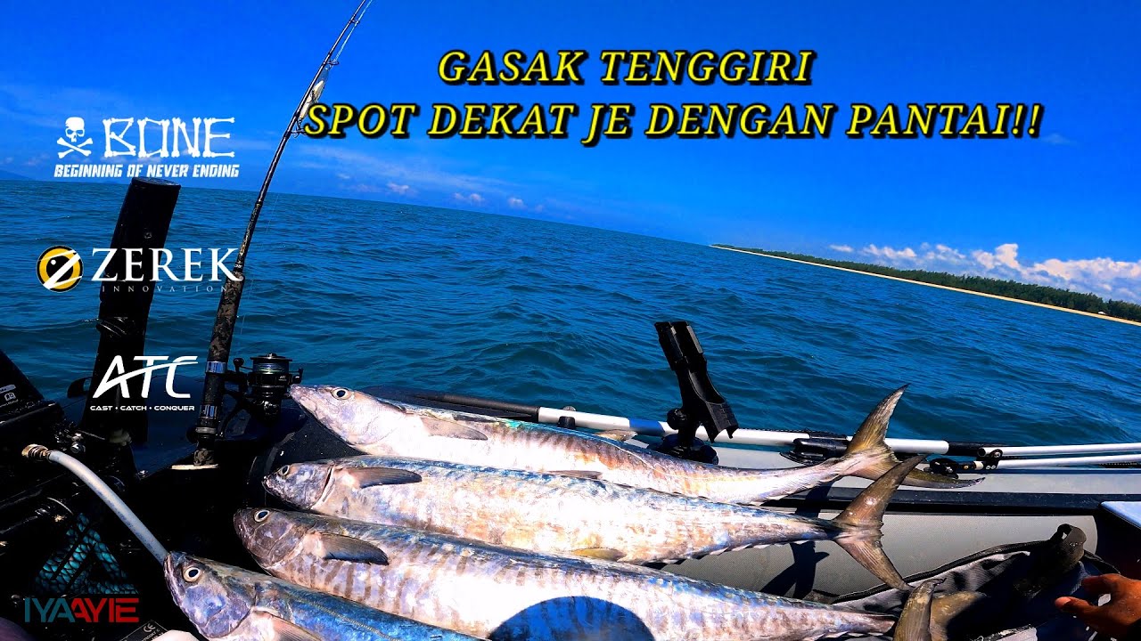 GASAK TENGGIRI DEPAN MUKA KUALA JE !! INFLATABLE BOAT FISHING MALAYSIA.. VLOG [045]