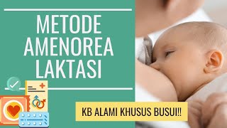 MAL/ Metode Amenorea Laktasi, KB untuk Ibu Menyusui.
