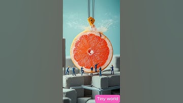 What Happens If You Drill Into a GRAPEFRUIT ? #ai #nextgenai #videoviral #animation #videoai