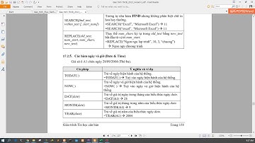 Lý thuyết Excel | 5. Nhóm hàm xử lý ngày tháng