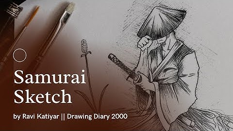 How To Draw An Samurai Step by Step Tutorial || Ravi Katiyar || Drawing  Diary 2000 ||