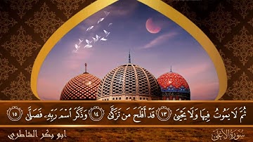 سورة الأعلى - جودة عالية - القارئ الشيخ  ابو بكر الشاطري
