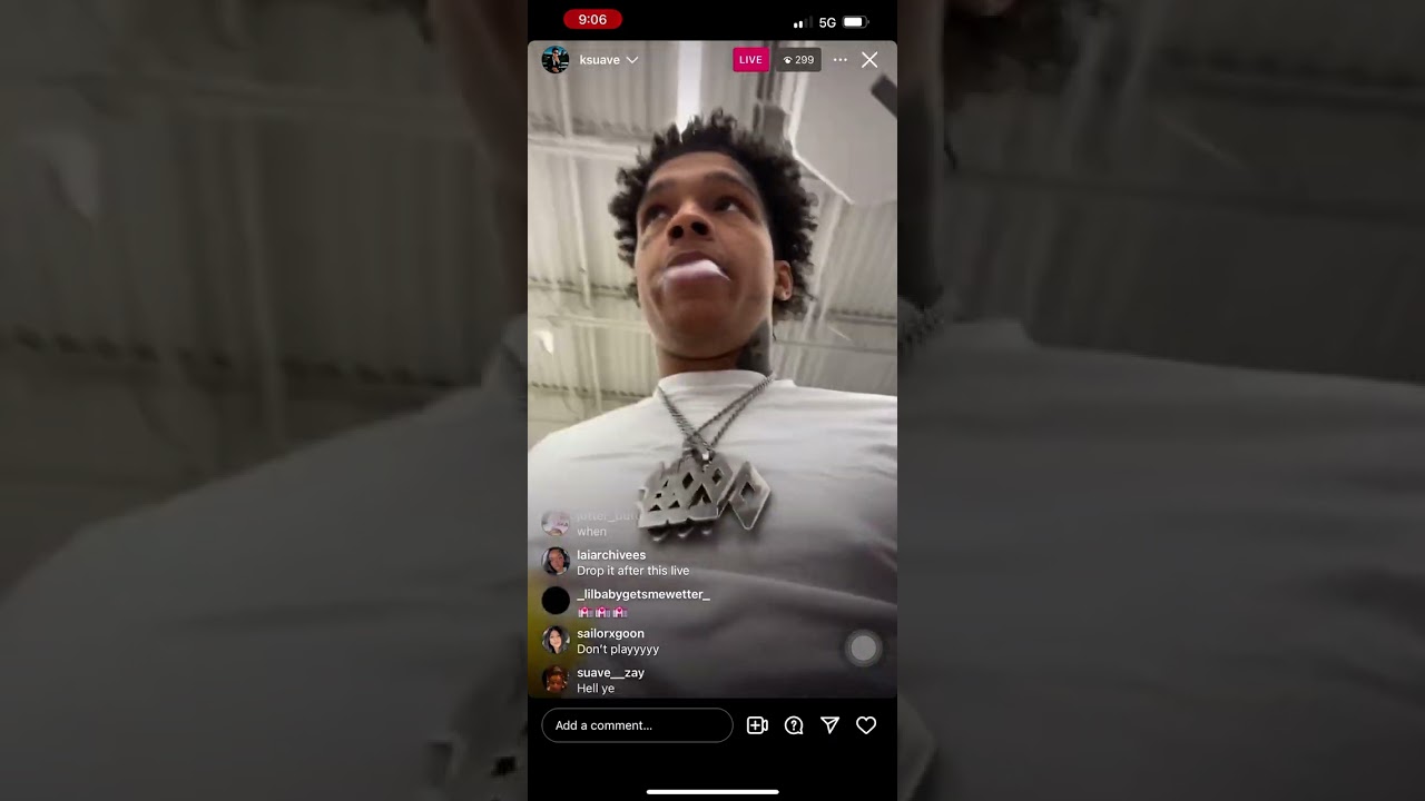 K Suave on IG Live in Walmart messing around (4/27/2024)