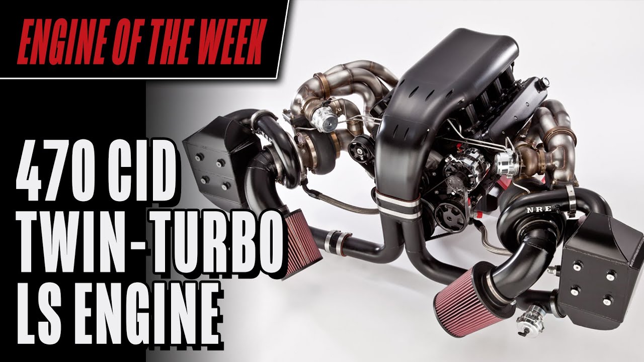 470 cid Twin-Turbo LS Engine - YouTube