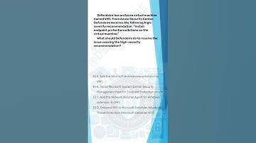 AZ-500 Practice Exam question Q154  #cybersecurity #AZ-500