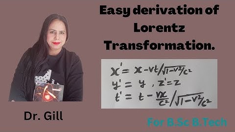 Lorentz Transformation equation and its derivation:Relativistic Mechanics:Part 2 for B.Sc,B.Tech.