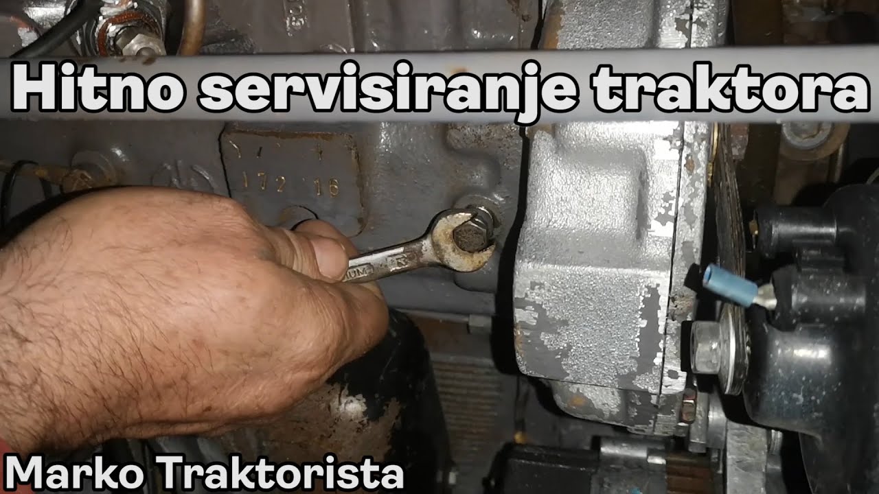 Crko manometar pritiska ulja? Hitan servis traktora-po noći. Hladan start.