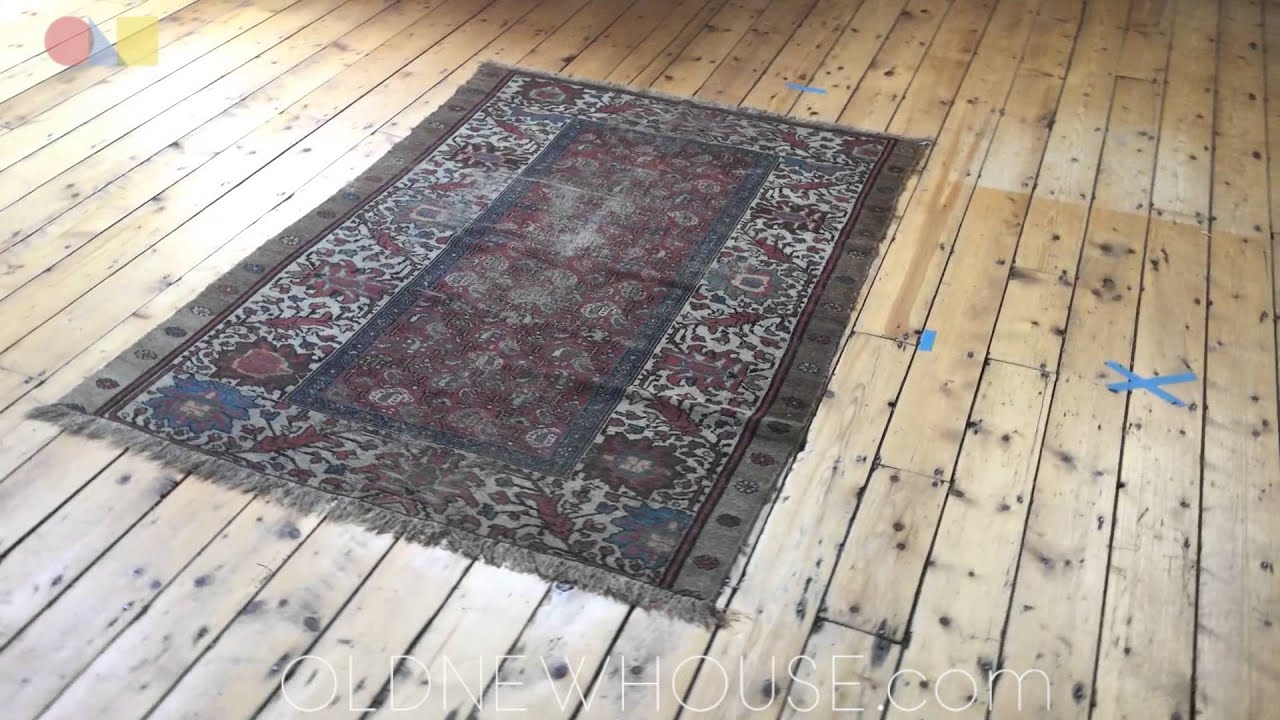 4x6 Worn Antique Persian Bakshaish Rug 1159