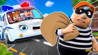 Police Car & Thief - Who Took The Police Car? - Funny Songs & More Nursery Rhymes & Kids Songs