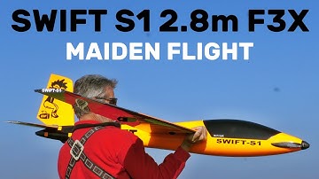 SWIFT S1 2.8m F3X | MAIDEN FLIGHT | sport RC glider | 4K | 2024