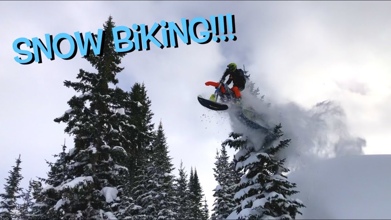 JUMPING SNOW BIKES OVER TREES!!! YouTube