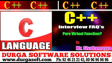 C++ tutorial || Inter view Faq