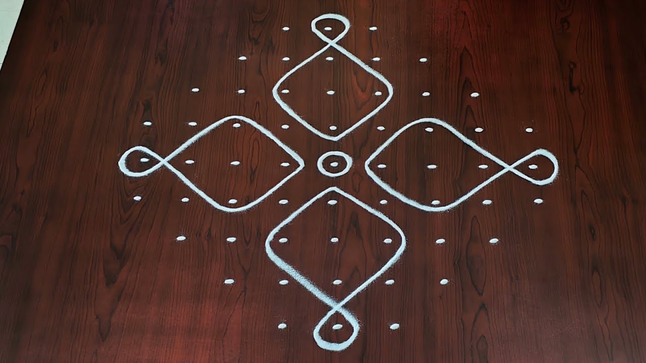 9×3dots melikala muggulu|easy rangoli|daily chukkala muggulu||sikku,kambhi,neli kolams|#Nice Rangoli