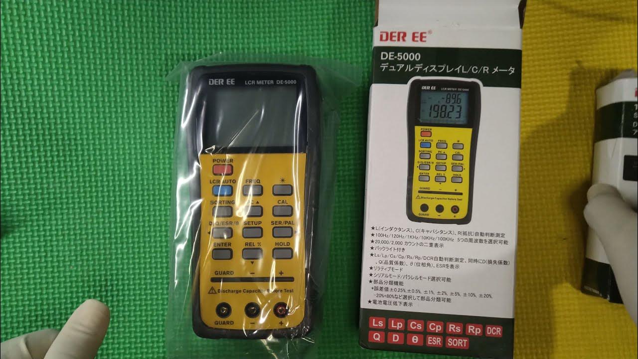LCR METER DER EE DE 5000 UNBOXING YouTube