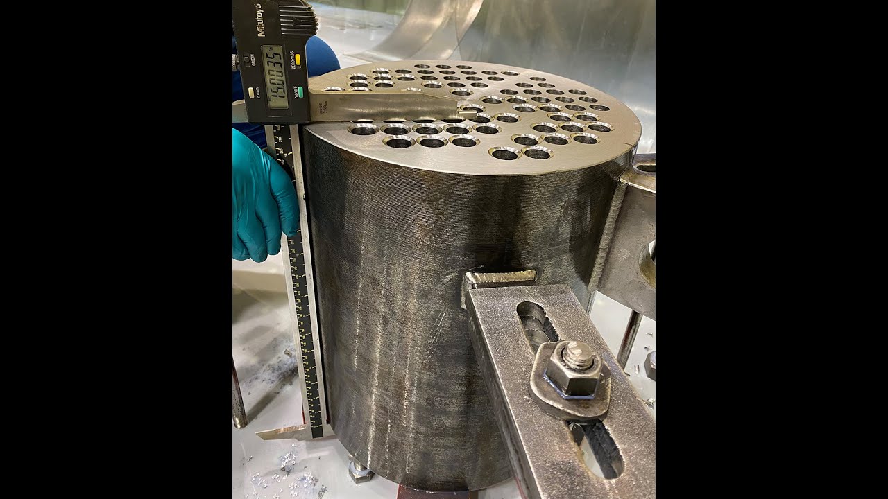 Tube Sheet Drilling (0.759” Tube Holes x 15” Deep) - YouTube