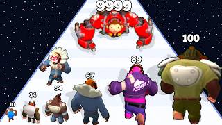 APE RUN 3D – Level Up Apes 🦍 | ASMR Satisfying Gameplay | Android Gameplay screenshot 1