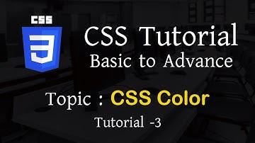 15 CSS tutorial-3 "CSS Color" | Unique IT Pro