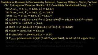 13.2: ANOVA and the Completely Randomized Design - ex 1 Completely Randomized Design Anova Data Statistics Datascience