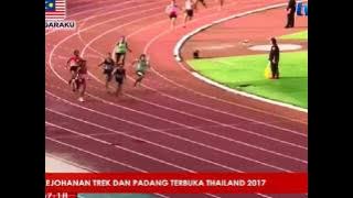 KEJ. TREK TERBUKA THAILAND - KUARTET 4 X 100M WANITA MALAYSIA PECAH REKOD KEBANGSAAN [16 JN 2017]