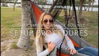 Cushy Camper Hammock Bug Net Setup 