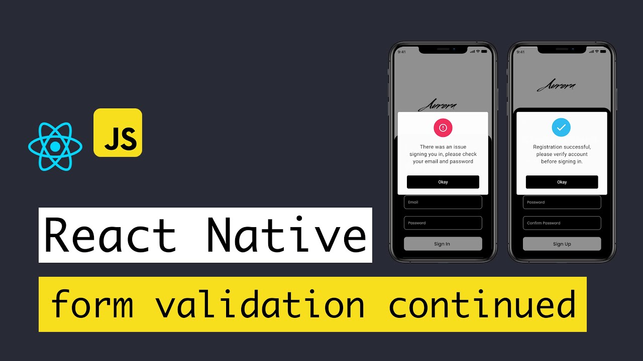 Building a React Native app - #8 props & components continued and form ...