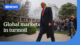 Global markets roiling from Donald Trump's tariff announcement | ABC NEWS