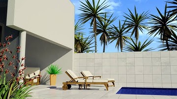Outdoor Archviz  (Maya / Mental Ray / Nuke)