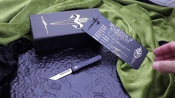 Marfione Custom UTX-70 Purple Haze Accents Mirror Polish Hellhound Blade