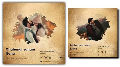 Ink Splatter lyrical status in kinemaster | Status kaise banaye | Resso lyrics Status Editing